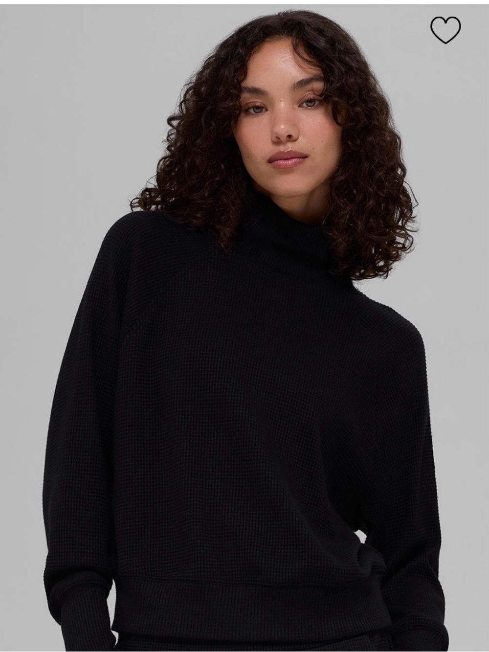 ALO Yoga Waffle Weekend Escape. Black XS (stock pic of brown for detailing)